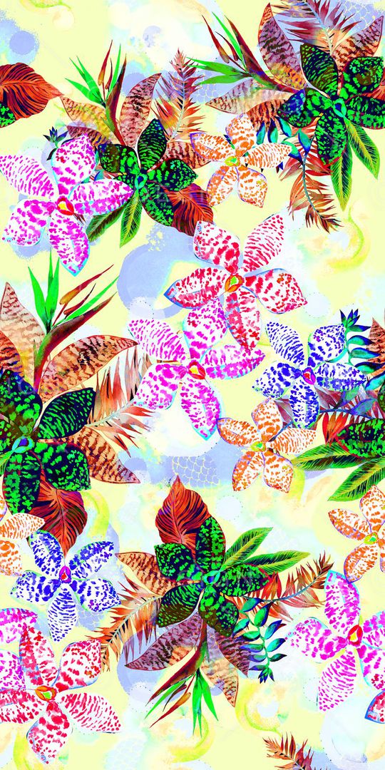 夏威夷热带风情印花华亿平台图片