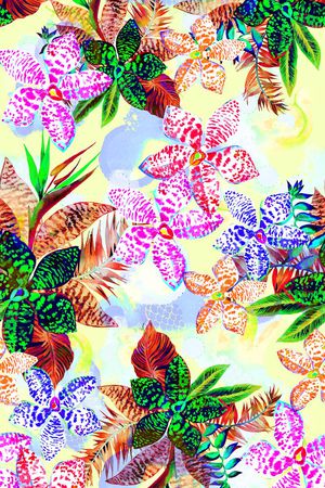 夏威夷热带风情印花华亿平台图片