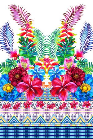 MAX-女装花卉印花华亿平台图片