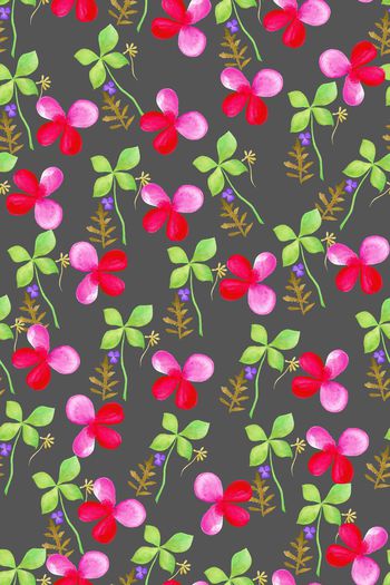 661045-田园清新水彩小碎花