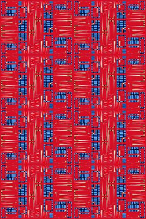 方格印花华亿平台图片