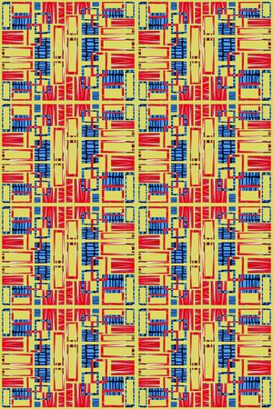 方格印花华亿平台图片