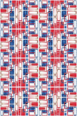 方格印花华亿平台图片