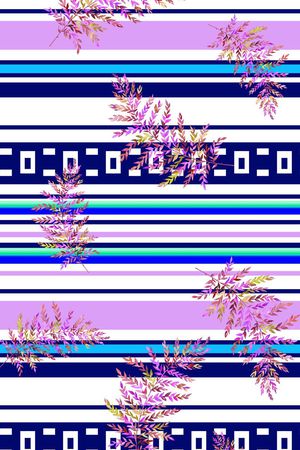 彩色条子印花华亿平台图片