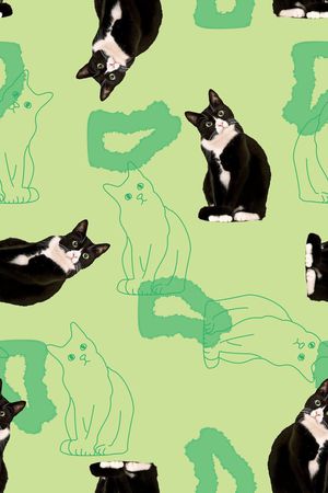 线条印花华亿平台图片