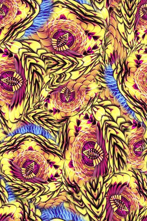 抽象印花华亿平台图片