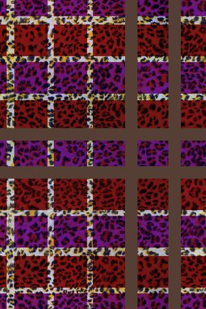 千鸟格印花华亿平台图片