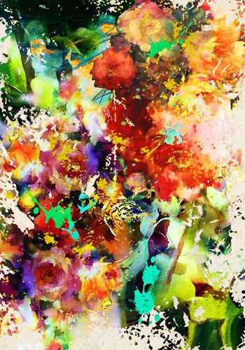 围巾印花华亿平台图片