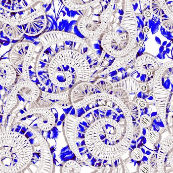 661292-编织网花卉底蓝