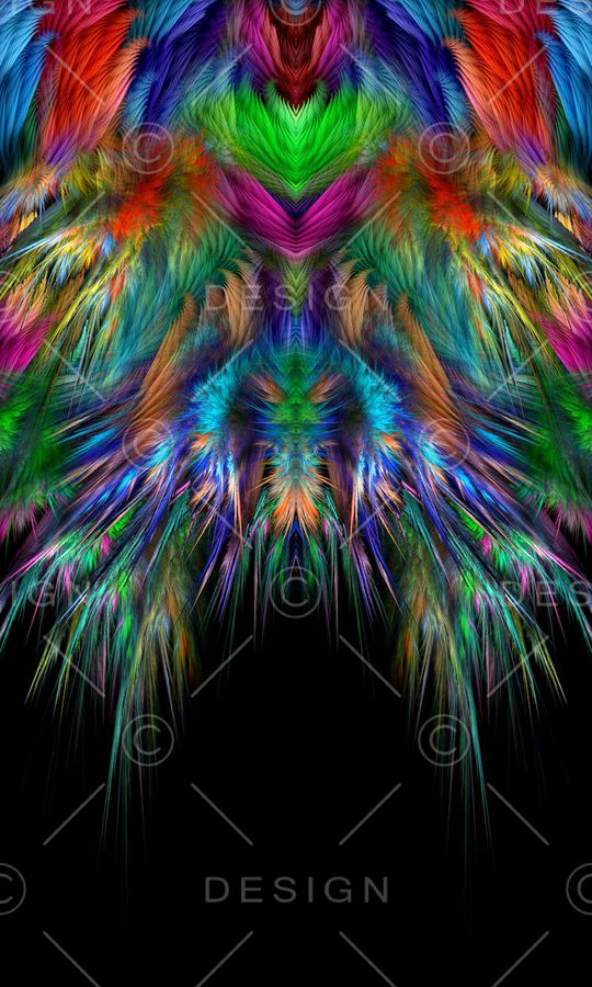 羽毛印花华亿平台图片