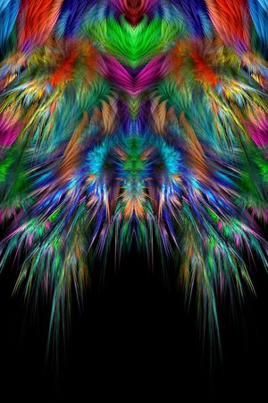 羽毛印花华亿平台图片