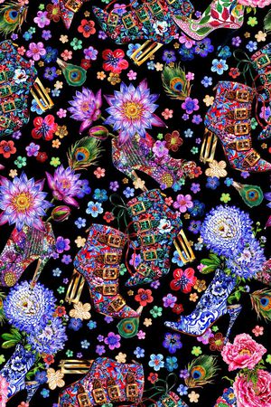 时尚印花华亿平台图片