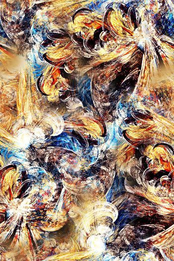 抽象印花华亿平台图片