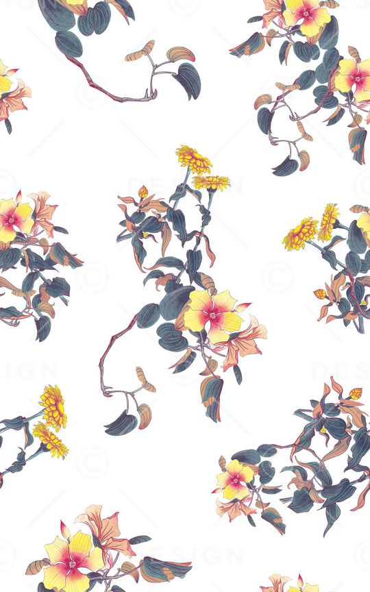 中国风印花华亿平台图片