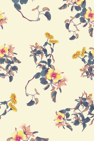 中国风印花华亿平台图片