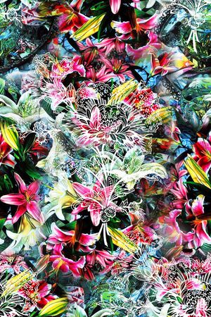 写实油画花卉印花华亿平台图片