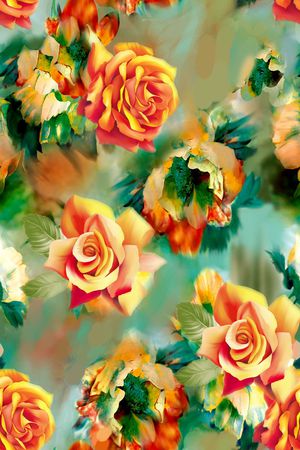 牡丹印花华亿平台图片