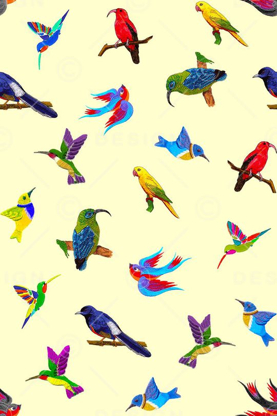 鸟印花华亿平台图片