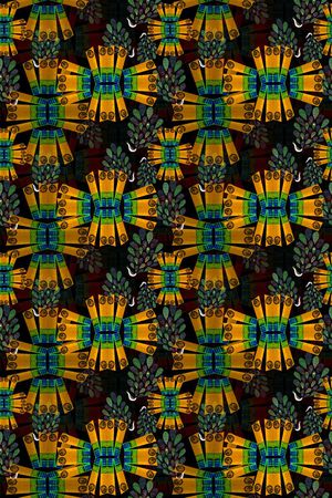 几何图案印花华亿平台图片