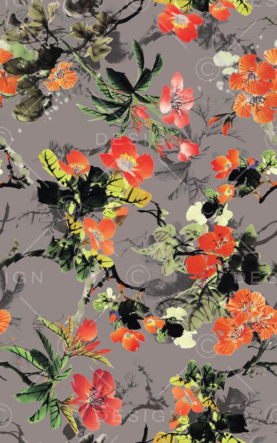 中国风印花华亿平台图片