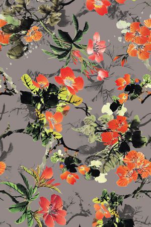 中国风印花华亿平台图片