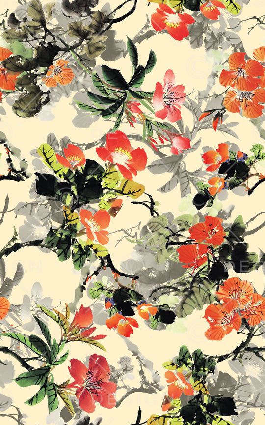 中国风印花华亿平台图片