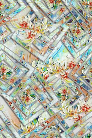 花朵印花华亿平台图片