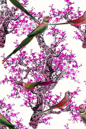 中国风印花华亿平台图片