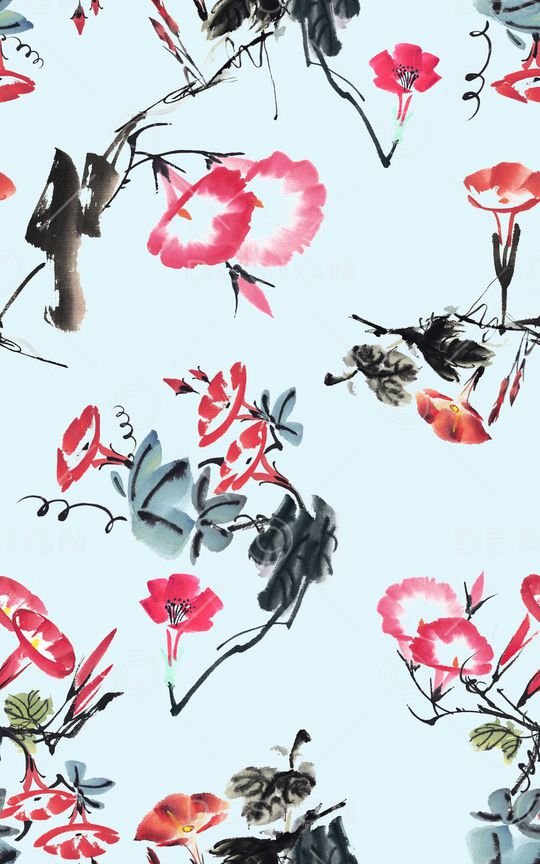 中国风印花华亿平台图片