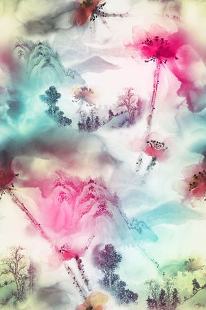 花朵印花华亿平台图片