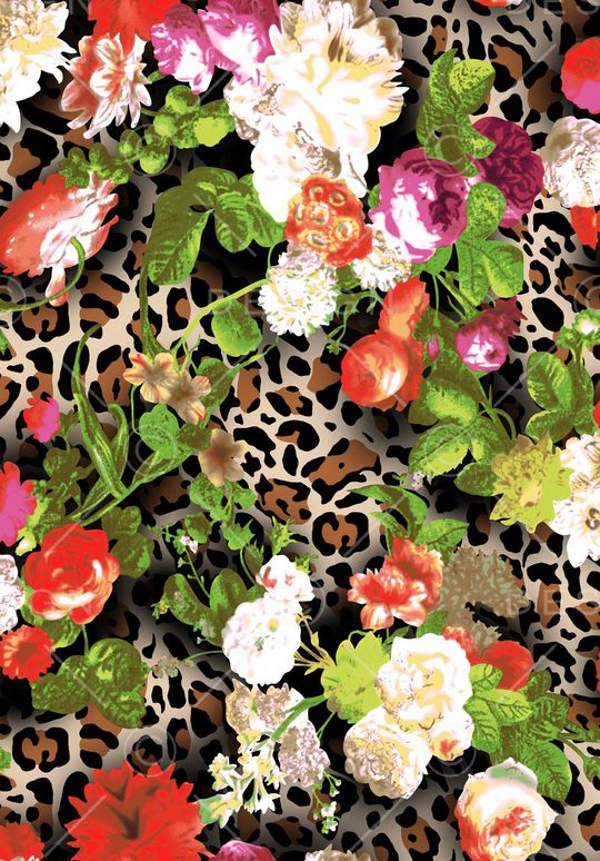 动物纹印花华亿平台图片