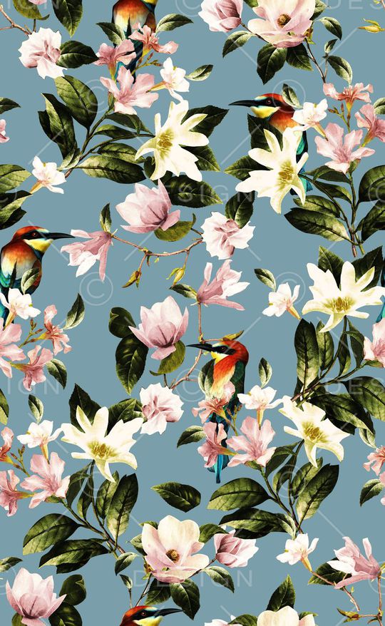 时尚潮流花卉印花华亿平台图片