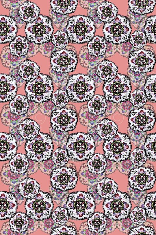 几何拼接印花华亿平台图片