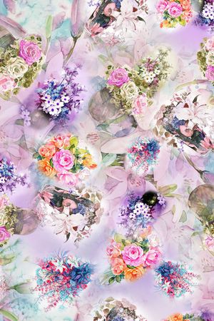 油画花卉印花华亿平台图片