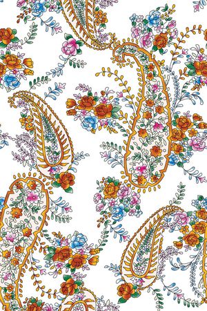 佩斯利印花华亿平台图片