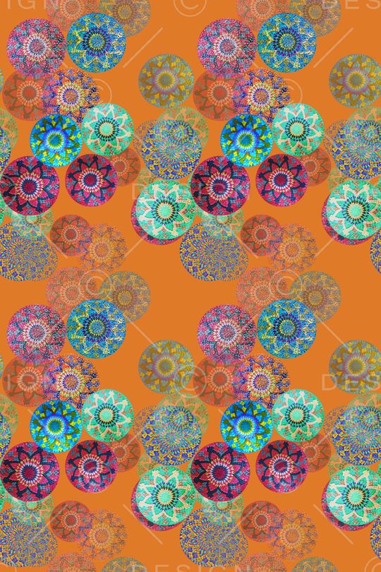 圆圈组合印花华亿平台图片