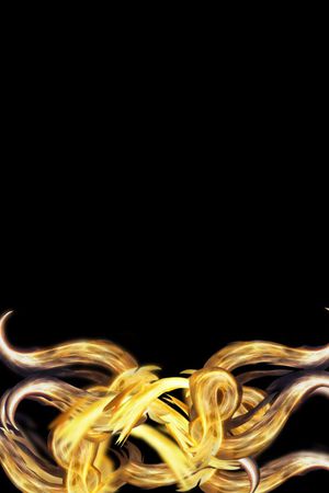 八爪鱼形状火焰印花华亿平台图片