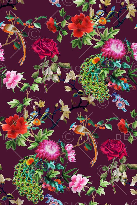 中国风印花华亿平台图片