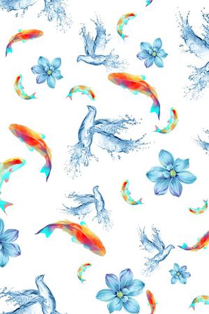 清爽印花华亿平台图片