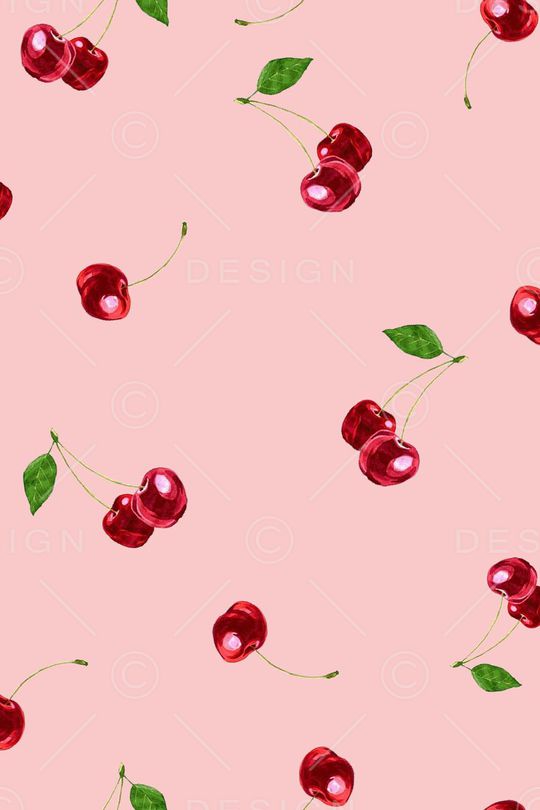 樱桃、水果印花华亿平台图片