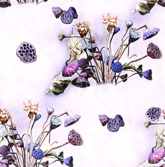 荷花印花华亿平台图片