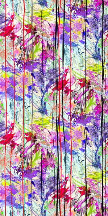 662024-彩色水彩手绘花朵 鸟--2