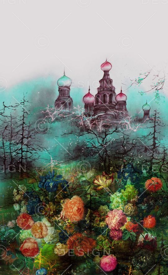 中国风定位花印花华亿平台图片