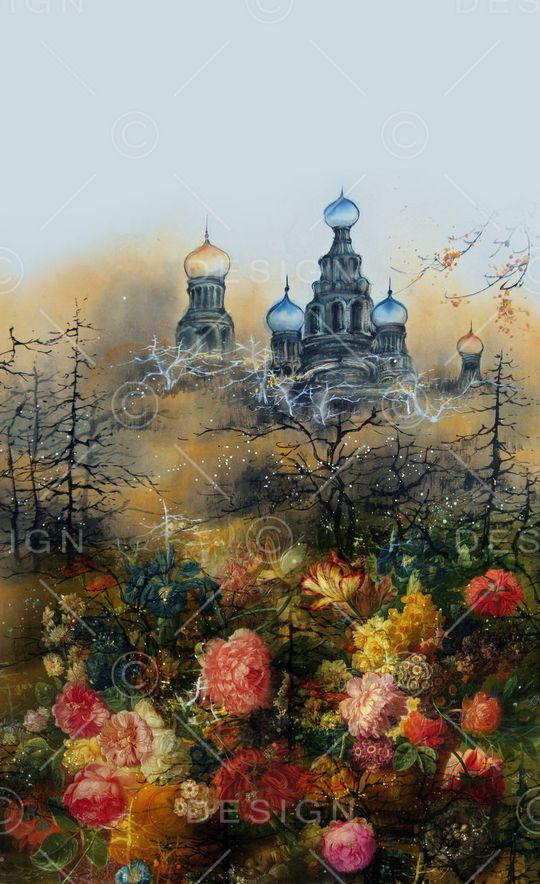 中国风定位花印花华亿平台图片