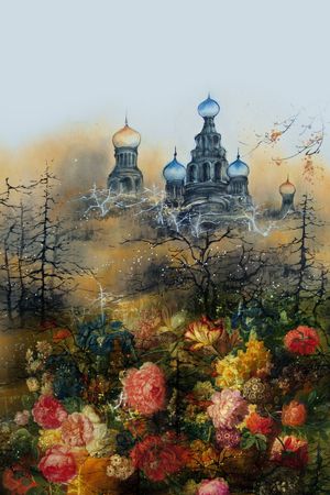 中国风定位花印花华亿平台图片