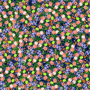 662040-男装花卉碎花蓝