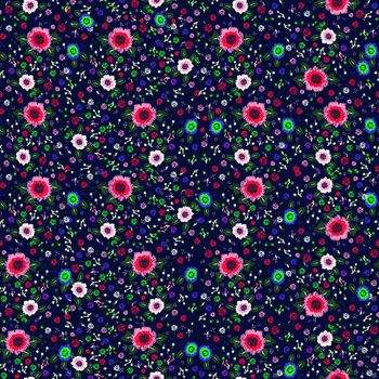 662052-女装童装小碎花蓝