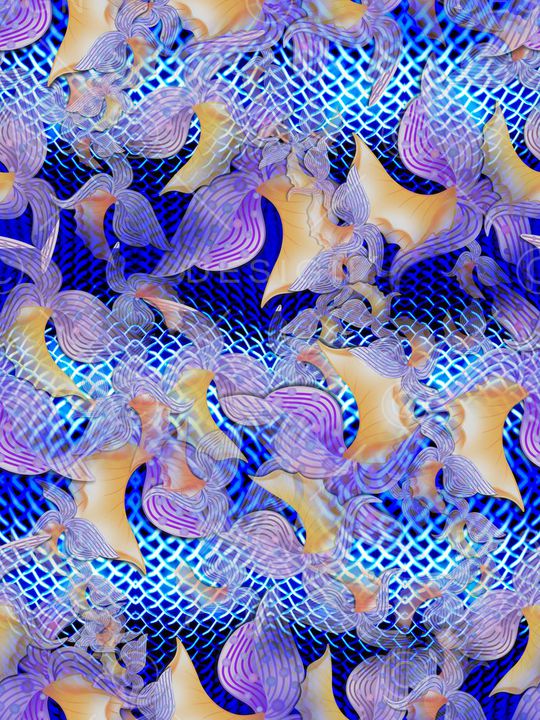 时尚、手绘、花朵印花华亿平台图片