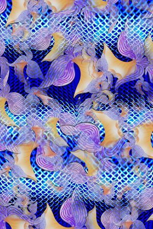 时尚、手绘、花朵印花华亿平台图片