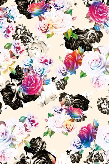 662094-原创彩色黑白花朵06862d